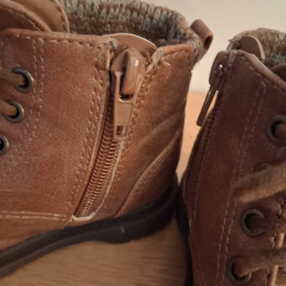 Cozy Tan Kids Boots